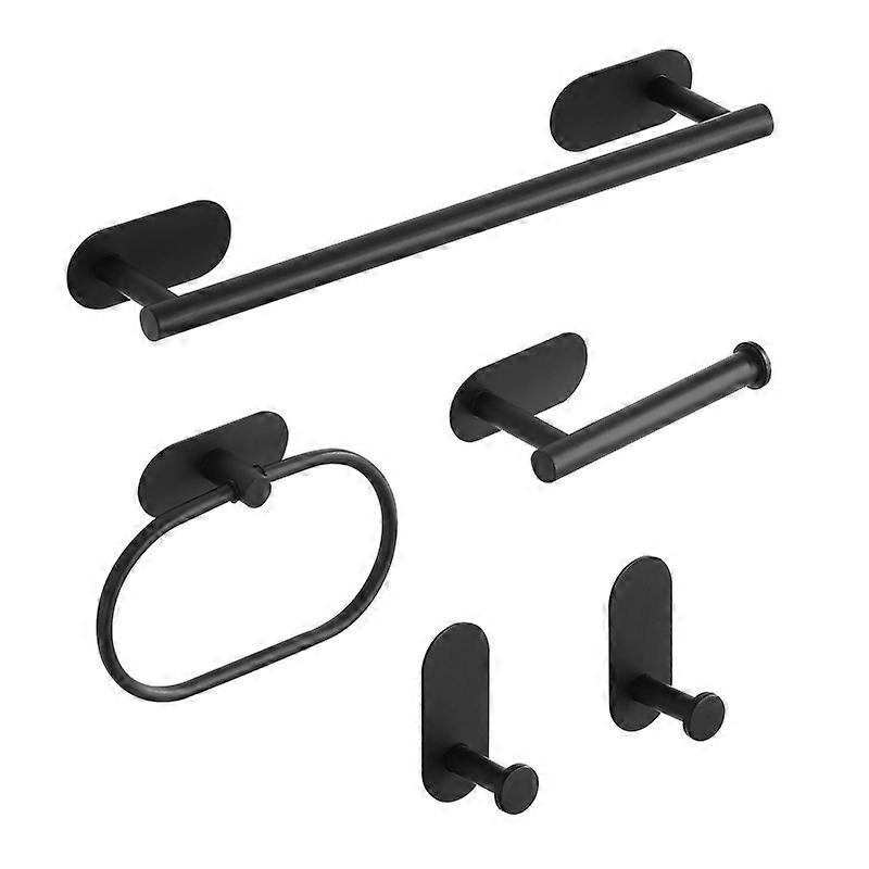5-piece punch-free towel bar set