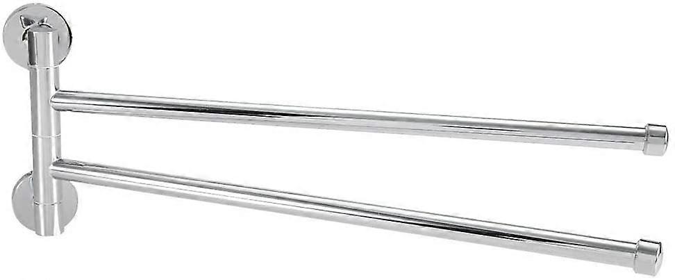 håndklestativ i rustfritt stål, sving ut roterende veggmontert håndklehylle plassbesparende håndklestang