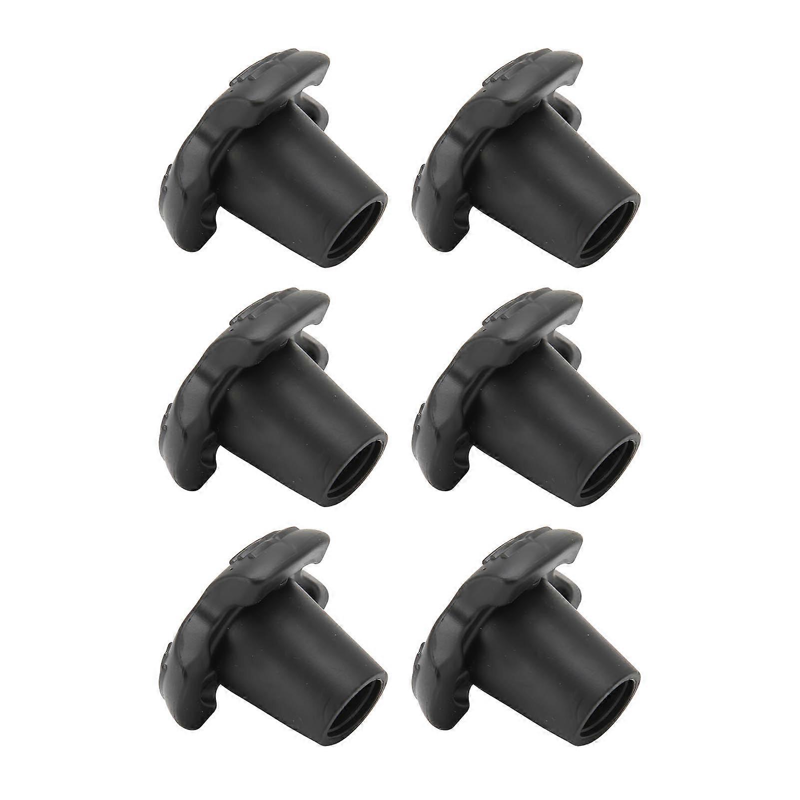 6pcs Walking Cane Tip Bendable Crutch Rubber Head 19mm / 0.7in Inner Diameter Walking Stick Tips Crutch Accessories