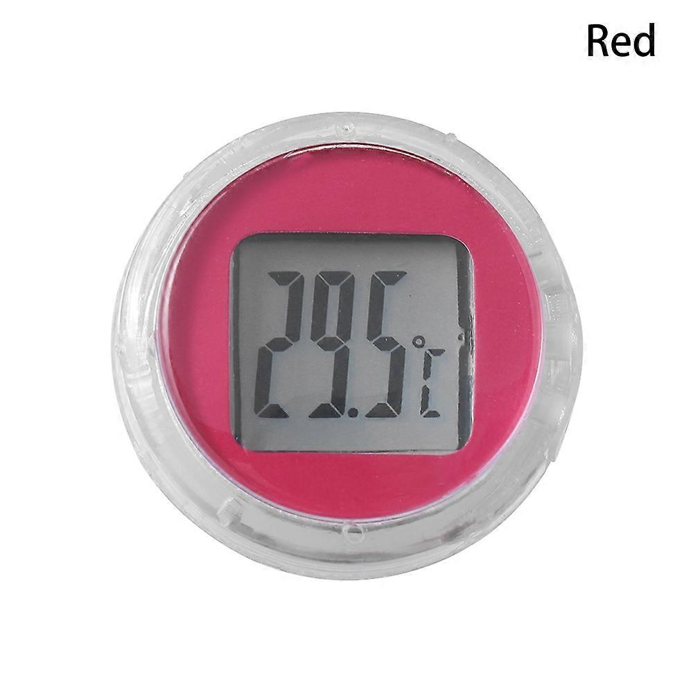 Mini Motorcycle Digital Thermometer Waterproof Paste Type Motorcycle Clock Car Interior Motorcycle Accessories~24185