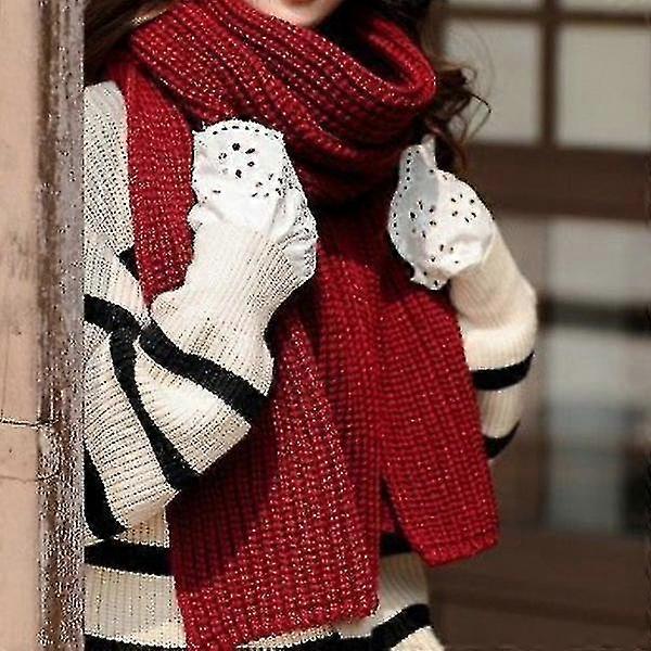 WinterMode Damen Dicker Schal Gestrickschals (b)