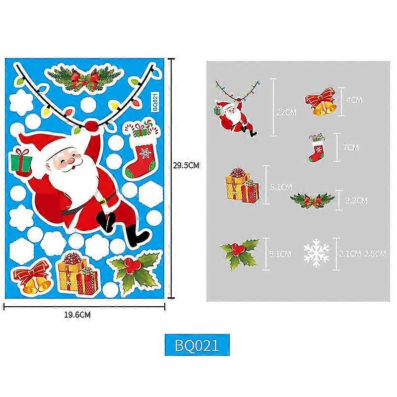 5-sheet Christmas Window Clings Snowflakes Window Decals Static Window Stickers For Christmas Decorations Xmas Thanksgiving Party Supplies