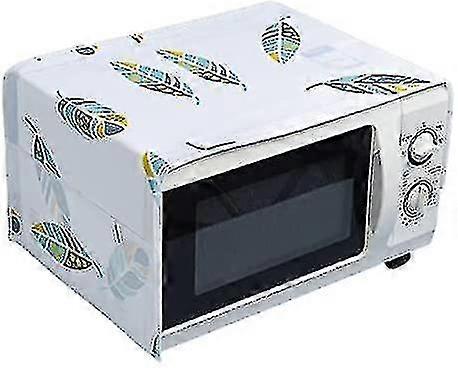 Microwave/multi-function Oven Dust Proof Cover Grease Cover With Pocket Kitchen Protector(feather Pattern)