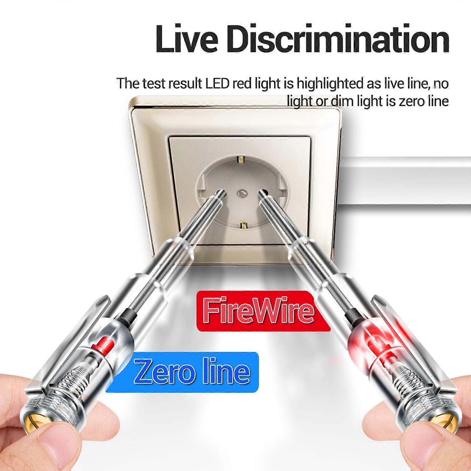 Voltage Tester Pen Electric Tester Pen for Zero Live Wire Test Power Cable Testing