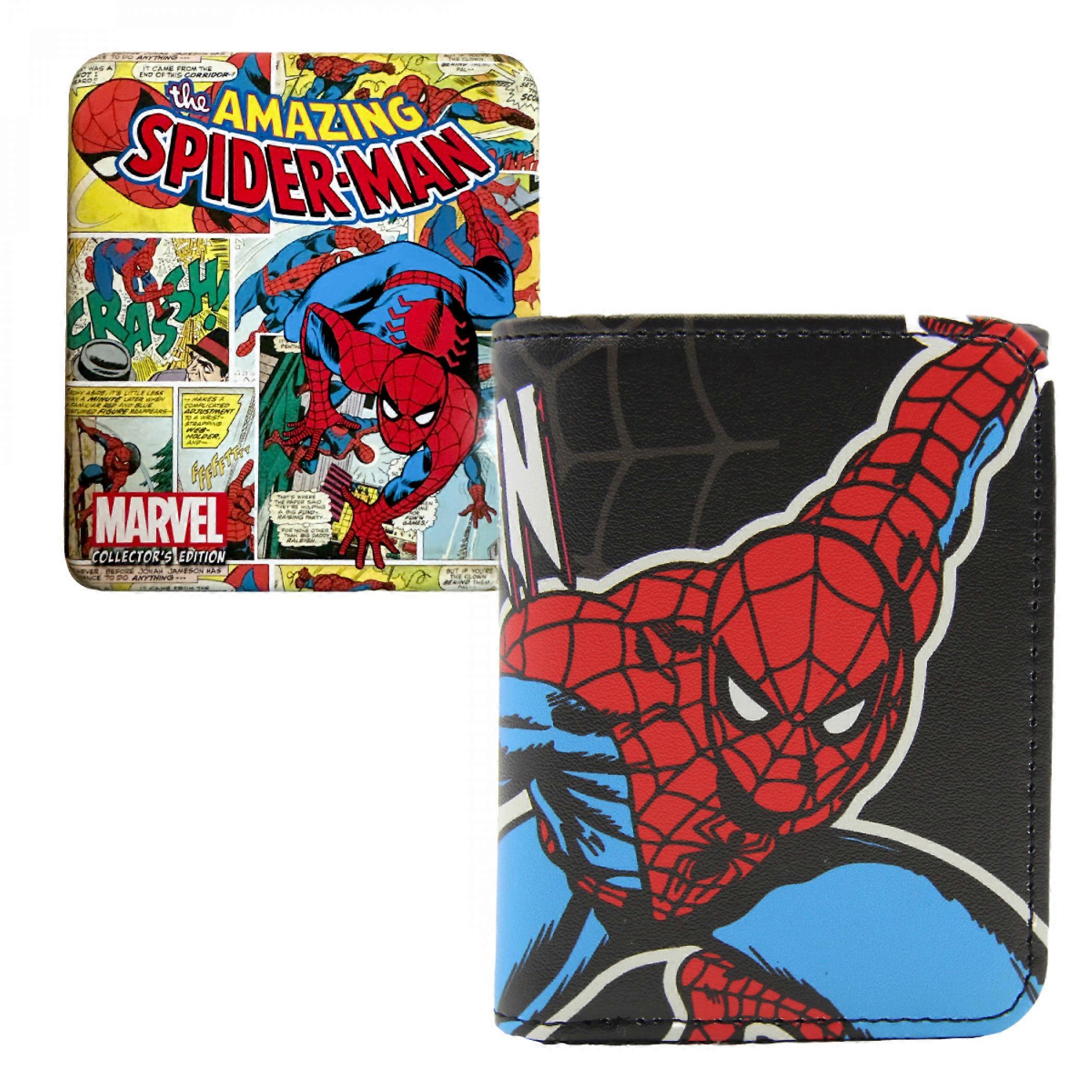 Spider-Man Contrast Trifold Wallet in Collectors Tin