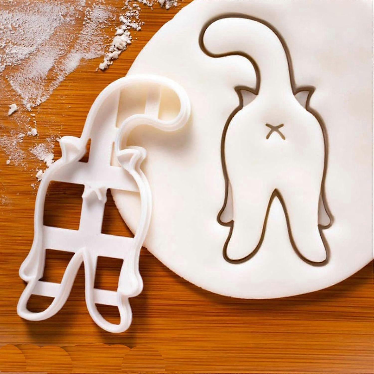 3pcs Kitty Butt Cookie Cutter, Cat Butt Cookie Cutter, 3d Kitty Butt Cookie Cutters Cat Cookie Cutter Kitty Cookie Cutters