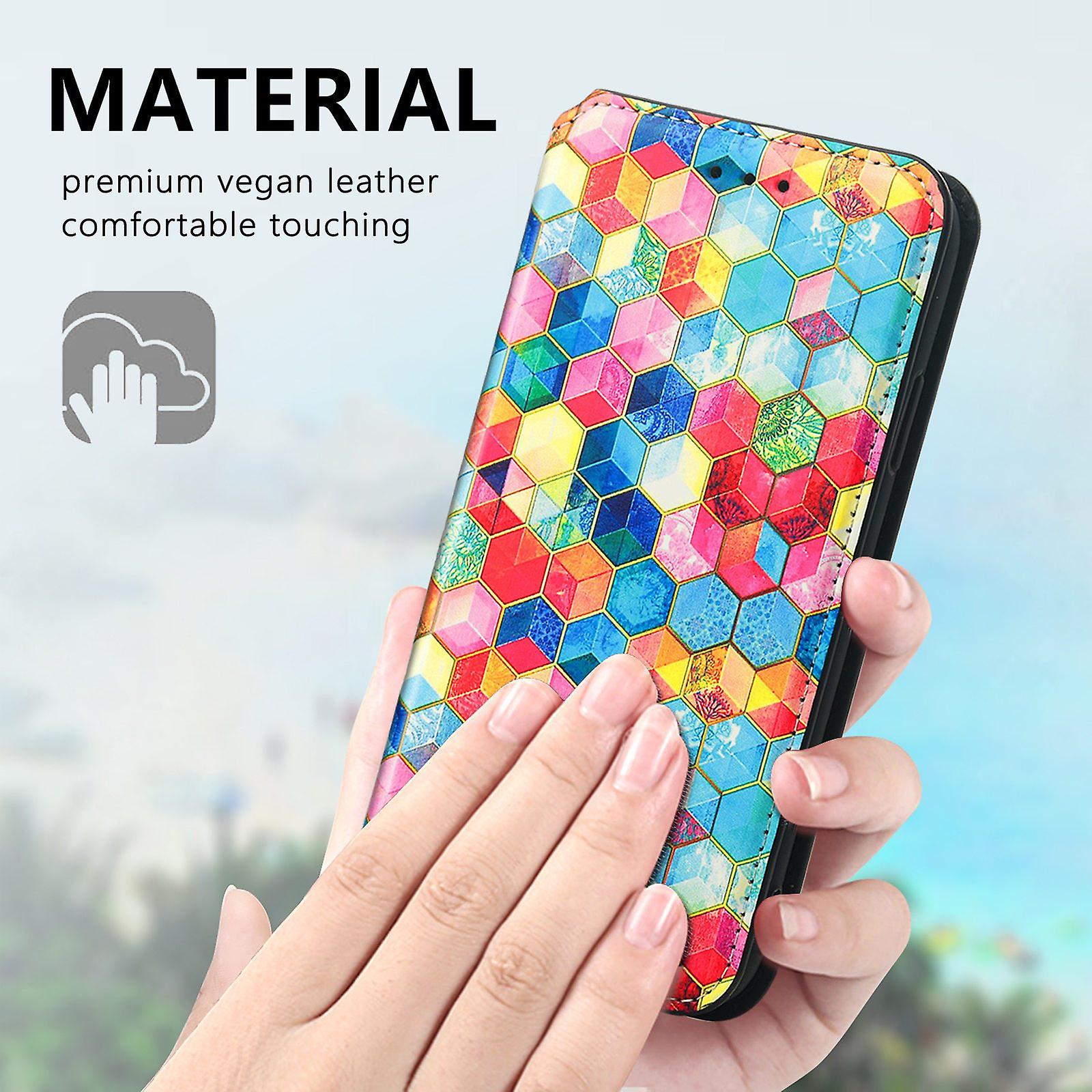 Magnetic Flip Colorful Leather Phone Case For Iphone13 Mini/pro /pro Max