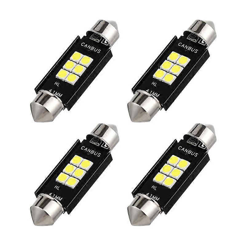 4Pcs Festoon C5W C10W LED CANBUS 31 36 39 41 mm bulb 6 SMD 3030 LED Reading lamp Interior car light DC 12V