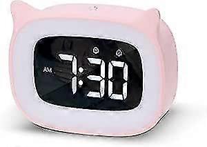 Digital Alarm Clock, Children's Alarm Clock With Light, No Tick