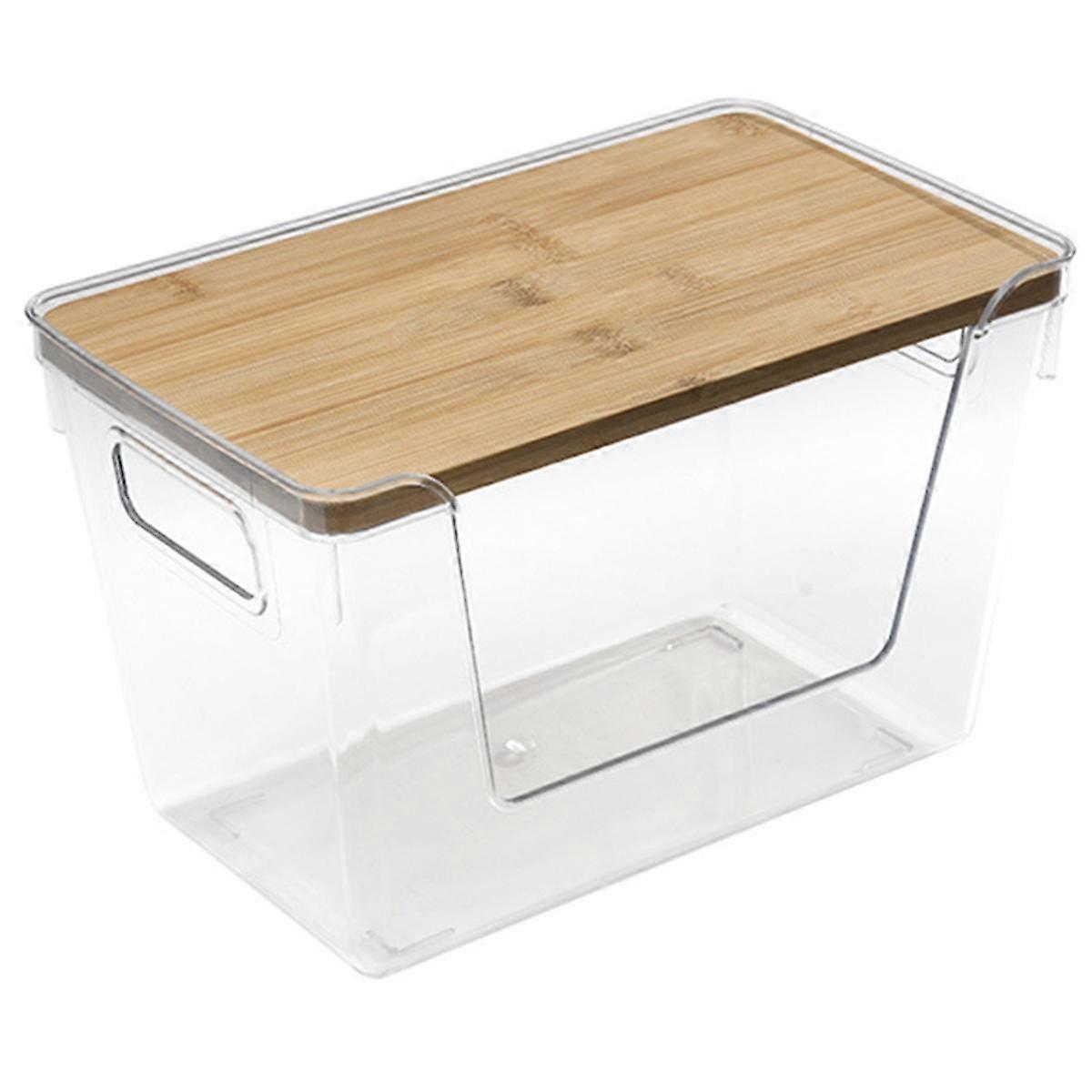 Extra Large Trash Bag Holders with Bamboo Tops and Handles, Laundry Room Organization and Storage for Home, Kitchen