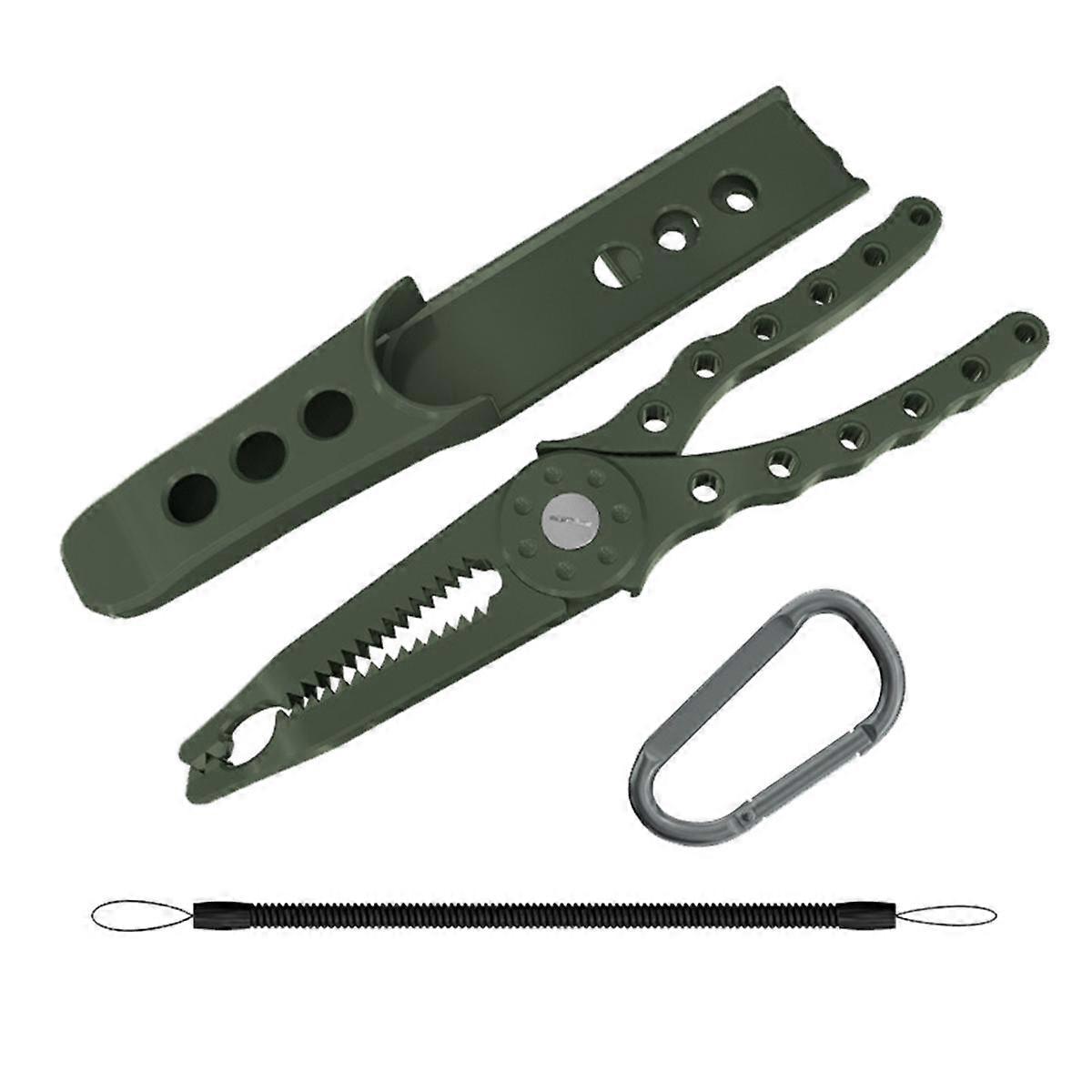Fishing Pliers Stainless Steel Multifunctional Split Ring Pliers Remove Hooks Tool for Fishing Tackle-A