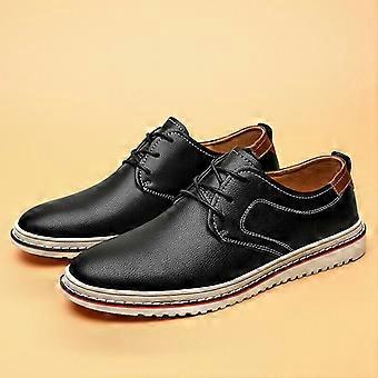 Herre British Lace Up Business Sko Flats Sports Walking Sko Low Top Casual