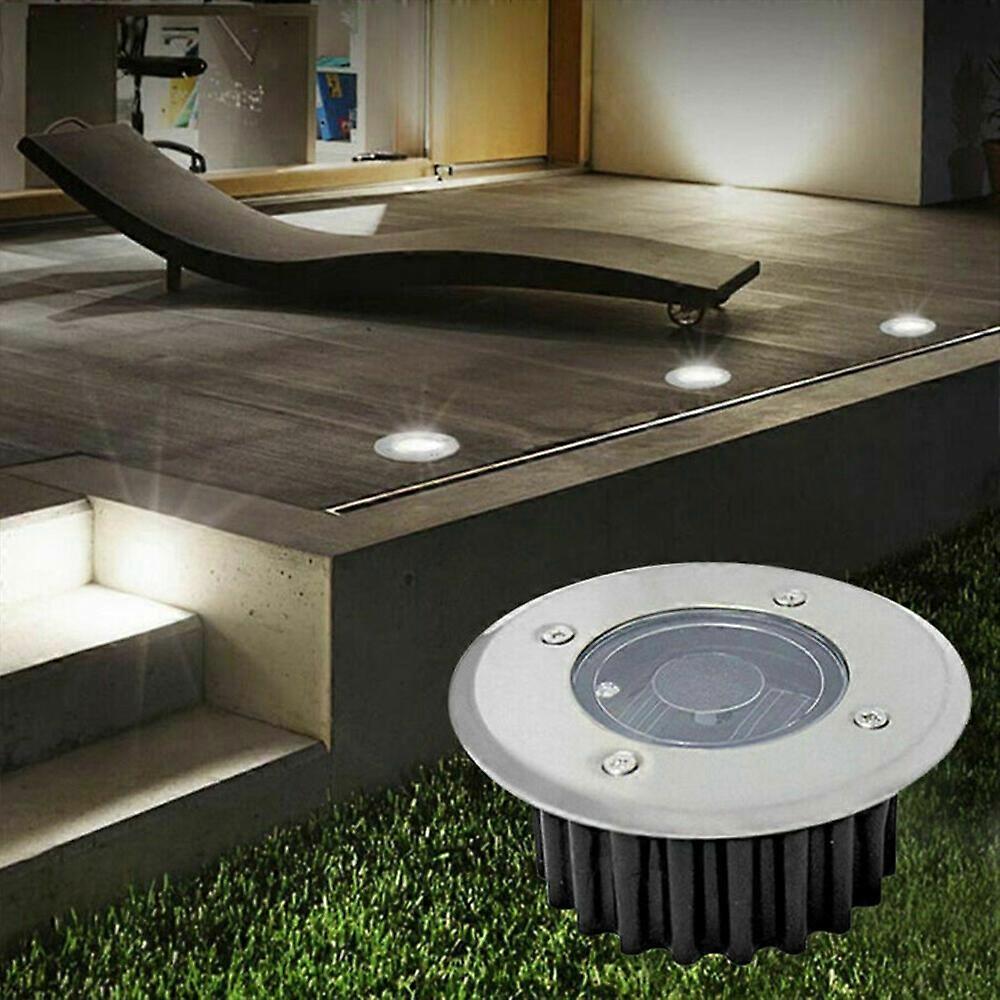 Ground Lights Floor Decking Outdoor Garden Patio LED Solar Powered Lamp