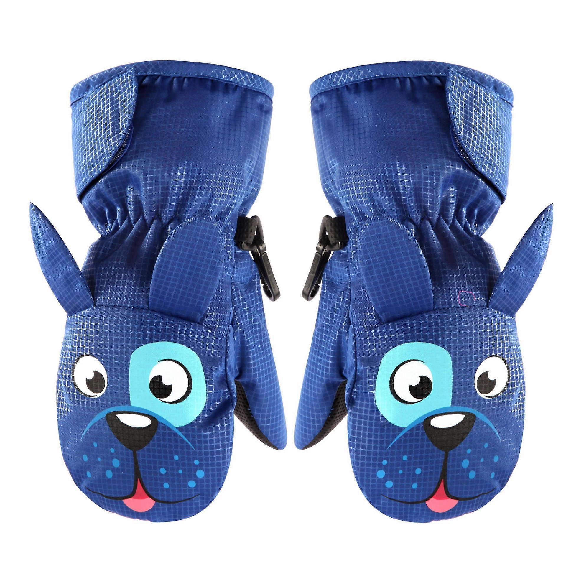 Children's Ski Gloves, M Children (4-6 Years Old), Waterproof and Windproof Warm Gloves, for Boys and Girls, Outdoor Sports