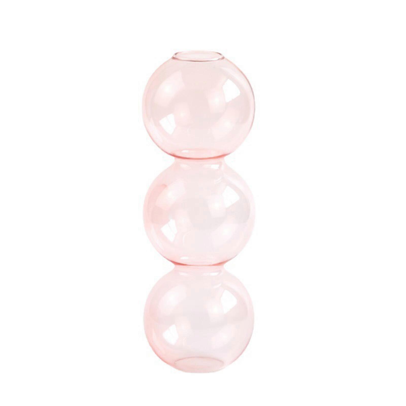 Glass Bottles Vase Three Balls Transparent In Wind Ornament,100% New