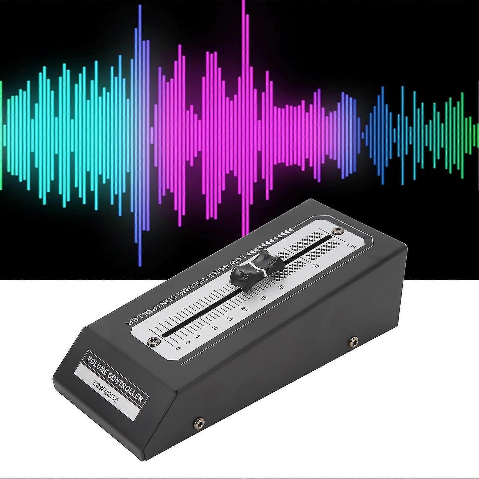Passive preamp volume controller with RCA connector for active speaker power amplifiers
