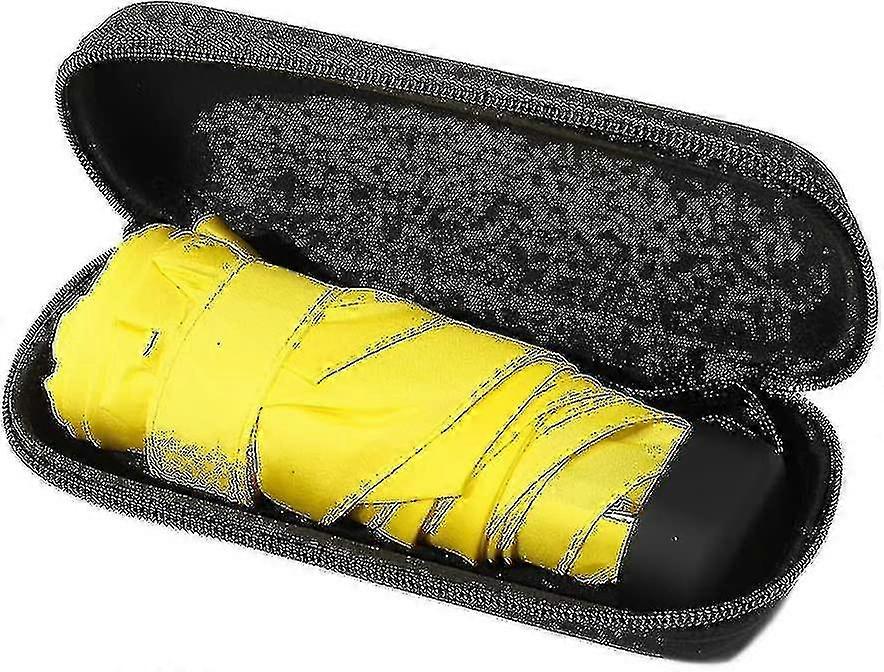 Mini Pocket Umbrella With Waterproof Case Windproof Folding Compact Travel