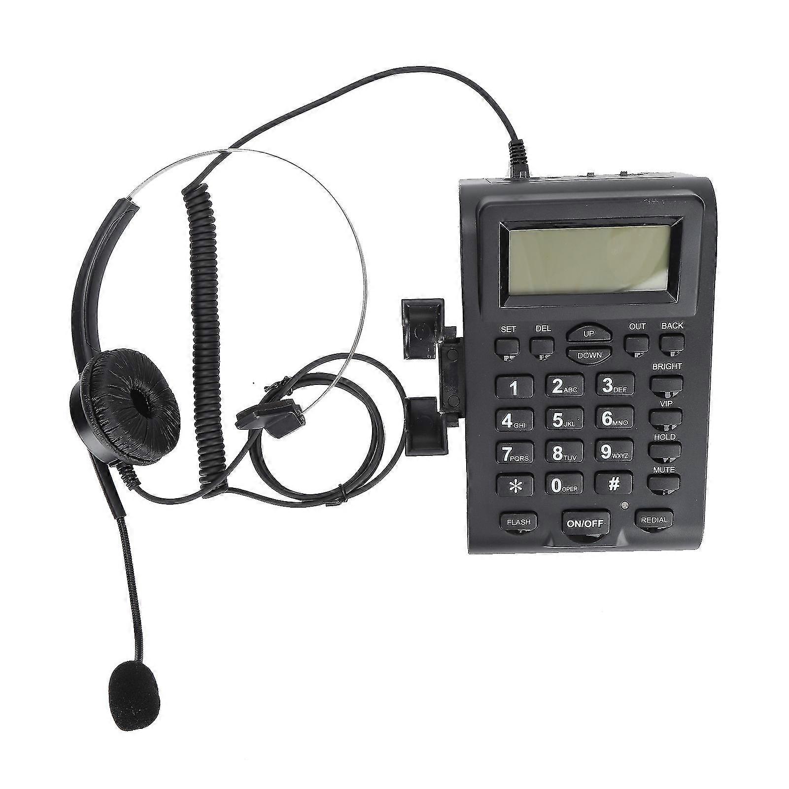 Call Center Phone HT900 with Omnidirectional Microphone Headset - Ideal for Home Office