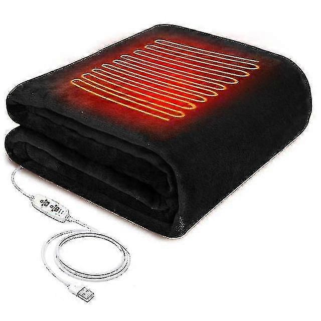Usb Electric Heating Shawl 45X80Cm Washable 3 Heat Settings With Timing Function Heating Blanket