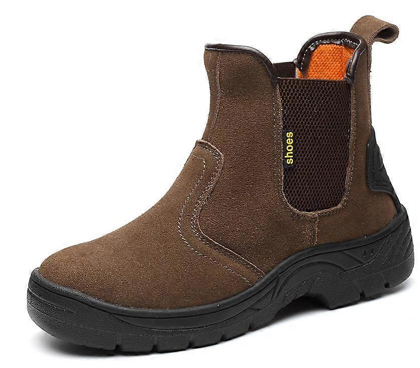 Saldatura Saldatore Protettivo Anti-penetrazione Punta di Ferro Taglio Alto Lavoro Stivale di Sicurezza Slip on Scarpe