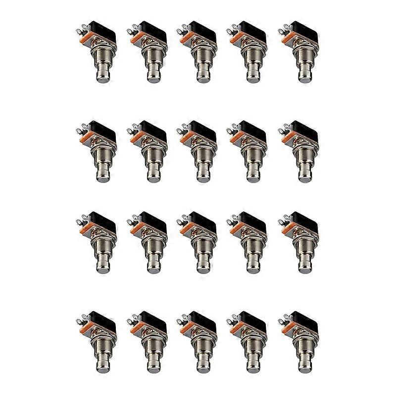 Guitar Effects Pedal Box Momentary SPST Button Stomp Foot Switch Push Button Pack Of 20