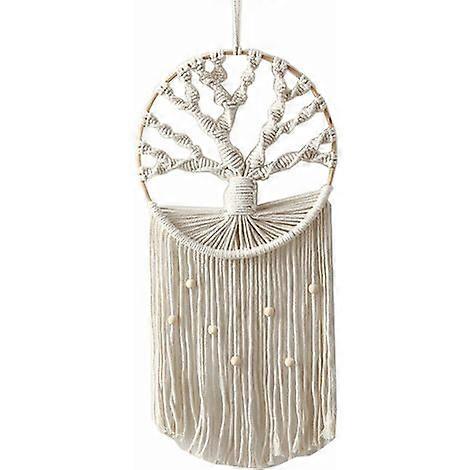 Makramé Väggbonad, Bohemisk Makramé Väggbonad, Drömfångare Bomull Handgjord Drömfångare, Handgjord Väggbonad