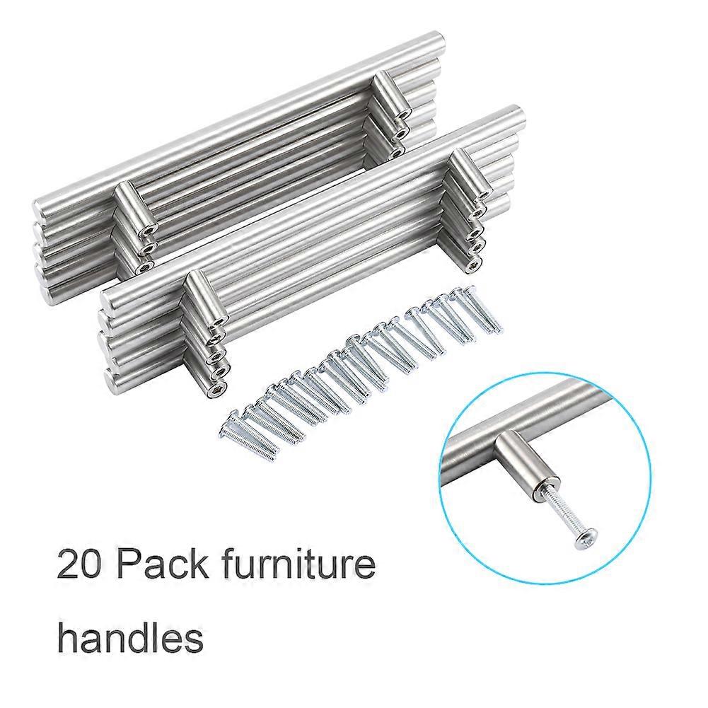 20 قطعة / حزمة 200 مم أثاث T بار مقبض سحب مقبض المطبخ باب مجلس الوزراء المقابض