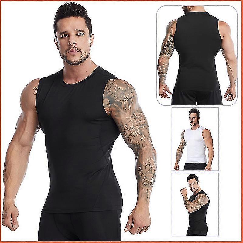 Sports Vest Men's Quick Dry Tight Basketball Vest Training Running Fitness Wear