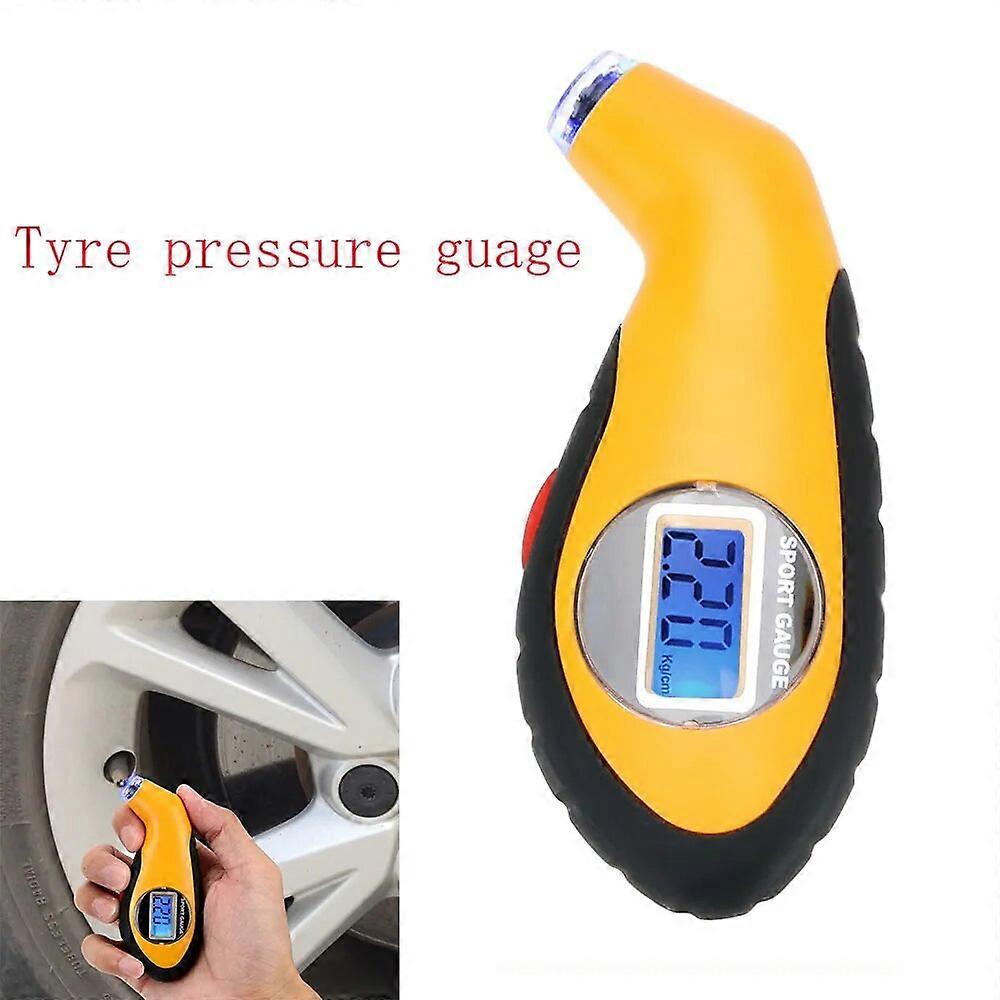 Car Tyre Pressure Monitor Solar TPMS Temperature Warning Fuel Save With 4 External Sensors
