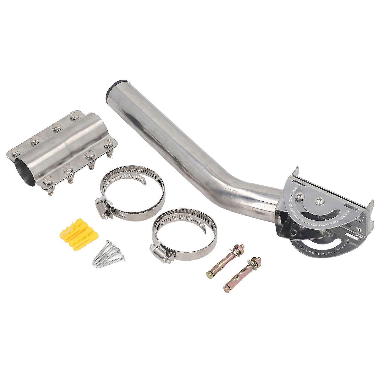 Satellite Internet Mount Kit Long Wall Roof Pole Mounting Bracket Set for V2 Gen 2 Rectangular Dish Antenna