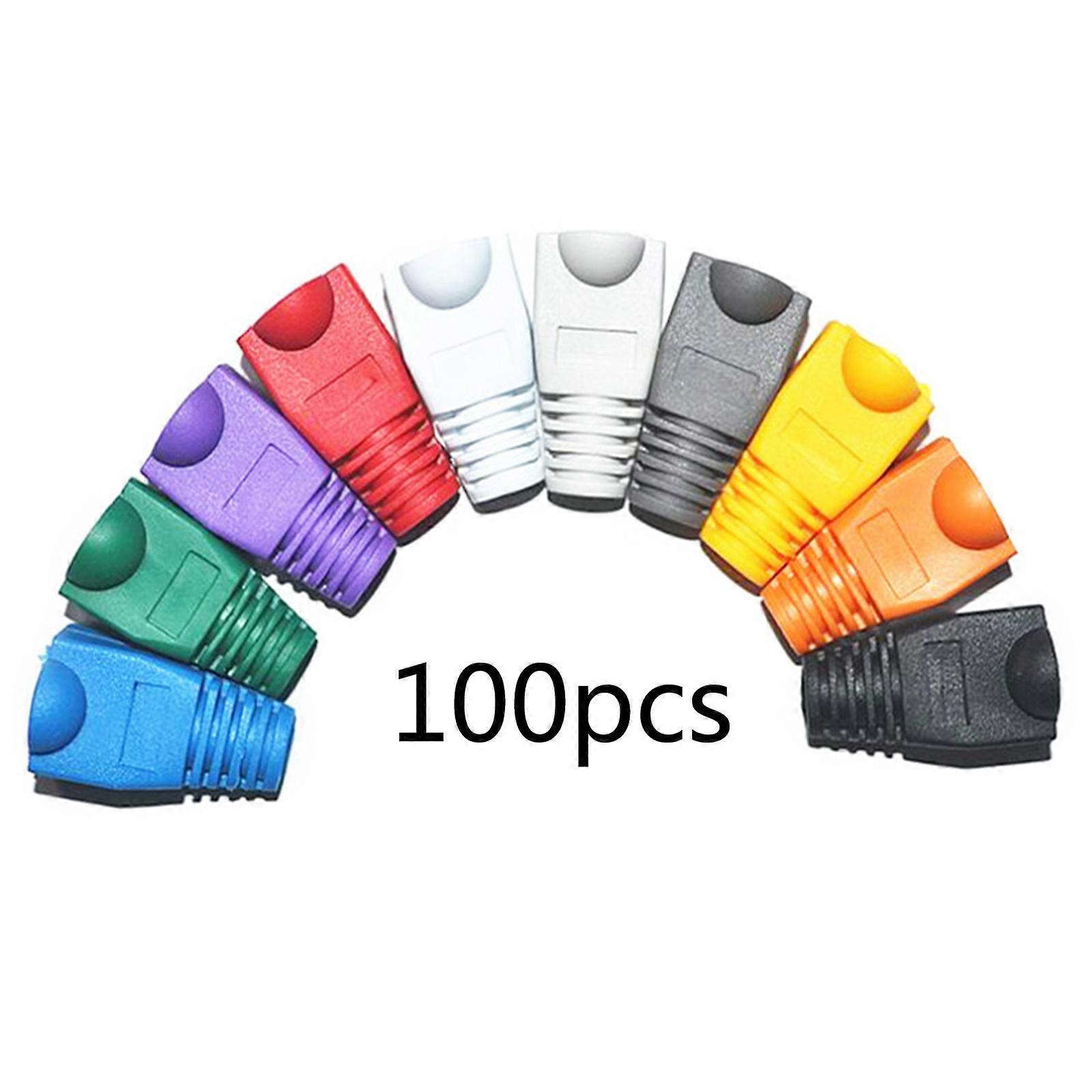 RJ45 Ethernet Network Cable Strain Relief Boots RJ45 Plugs Socket Boot Caps