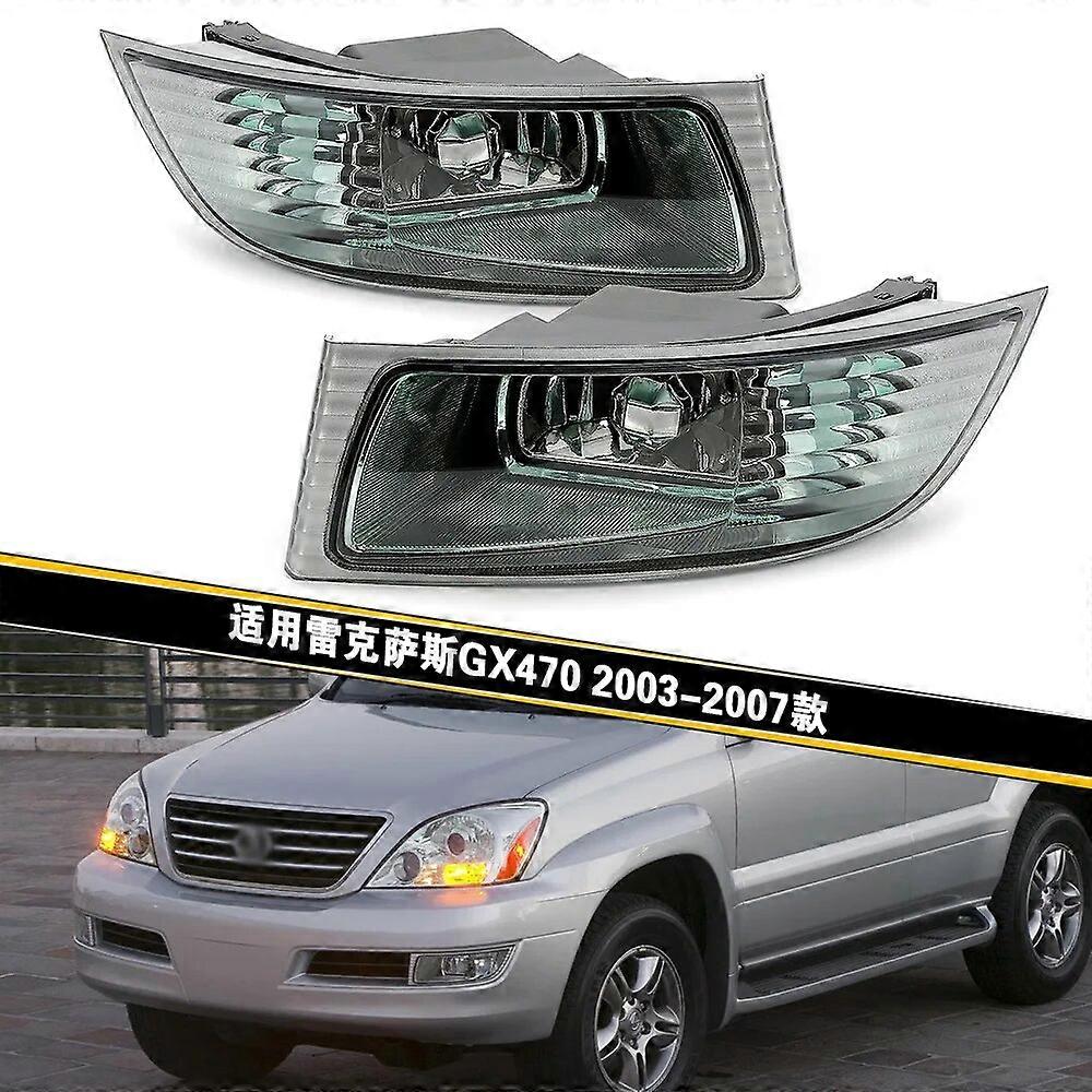 For Lexus UZJ120 GX470 2003-2009 Fog Light Front Head Light Halogen Front Bumper Fog Lamps Driving Running Lights
