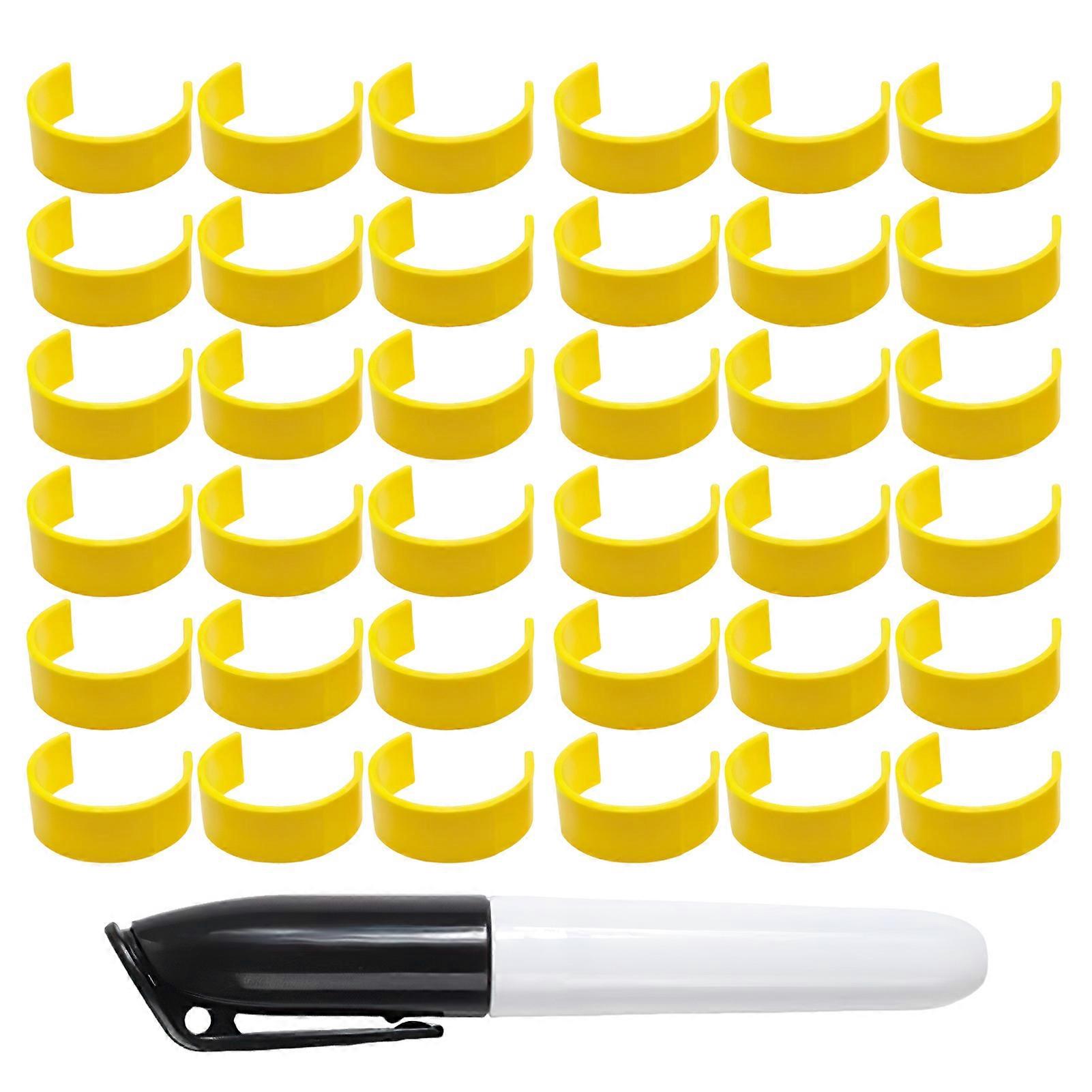 9/18/36PCS Clips for Medicine Bottles Easy Medication Identification Labels for Elderly Convenient Clear Durable Secure Organized Health Management