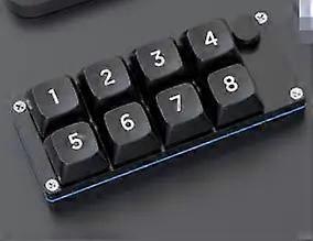 8 Key Macro Programmable Fully Hot Swappable Mechanical Switch 4 Color RGB Light Gaming Mini Keyboard