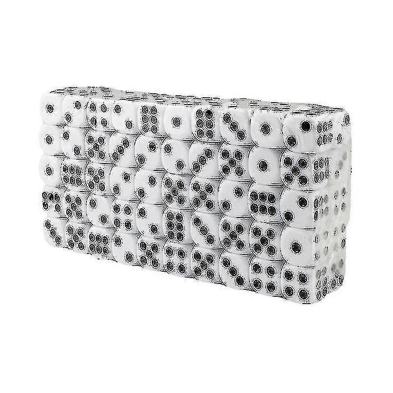 Six-sided Dice, 100 Pcs-white Tw