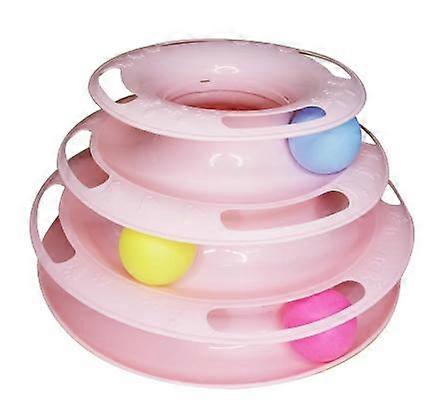 Cat Toys Interactive 3 Level Track Ball Kitty Toy