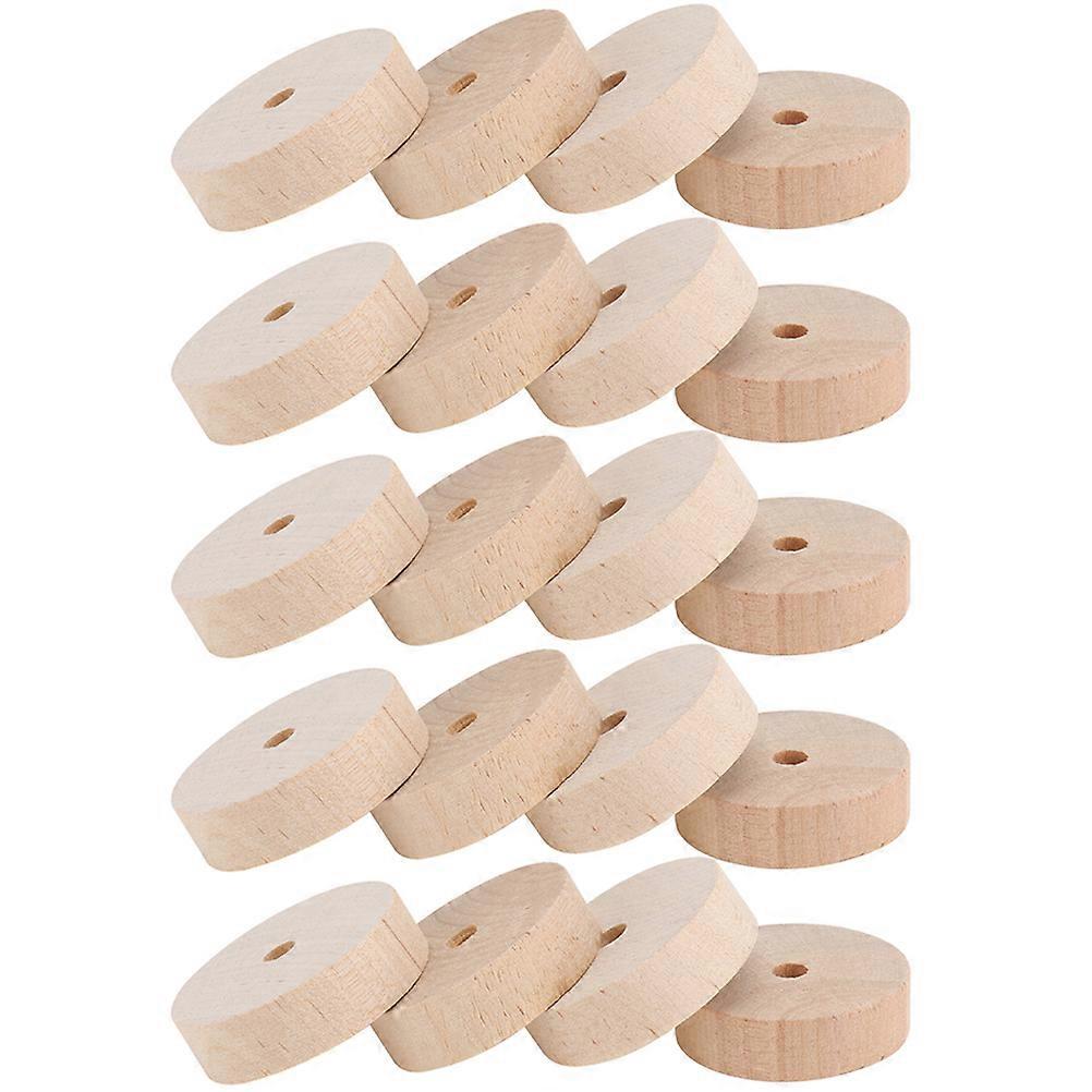 20 Stück kleine Holzräder Miniatur Holzräder DIY Kunsthandwerk Zubehör