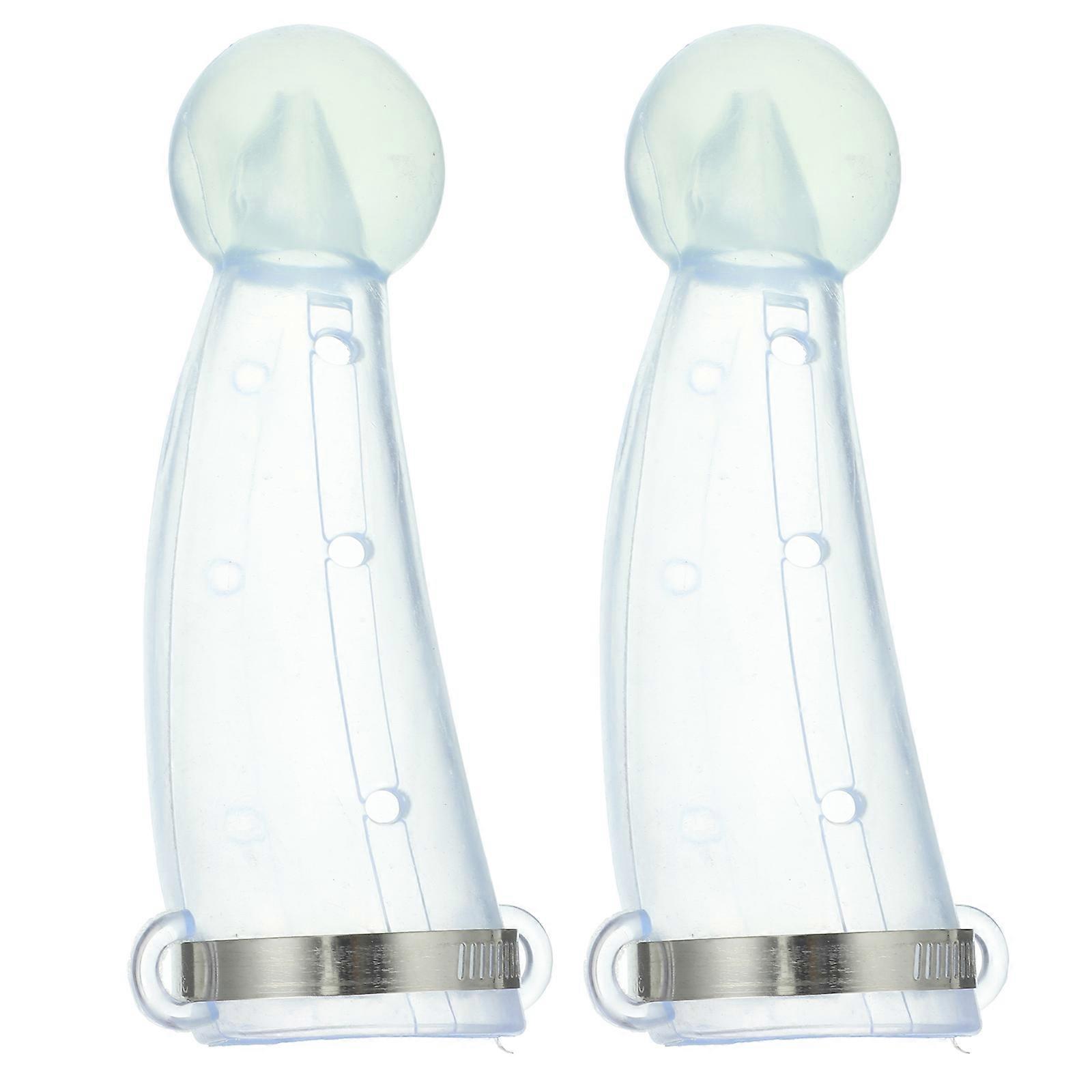 1 Pair Practical Cattle Head Guards Silicone Horn Protector Cattle Horns Protective Cover (1 Pair/2pcs)