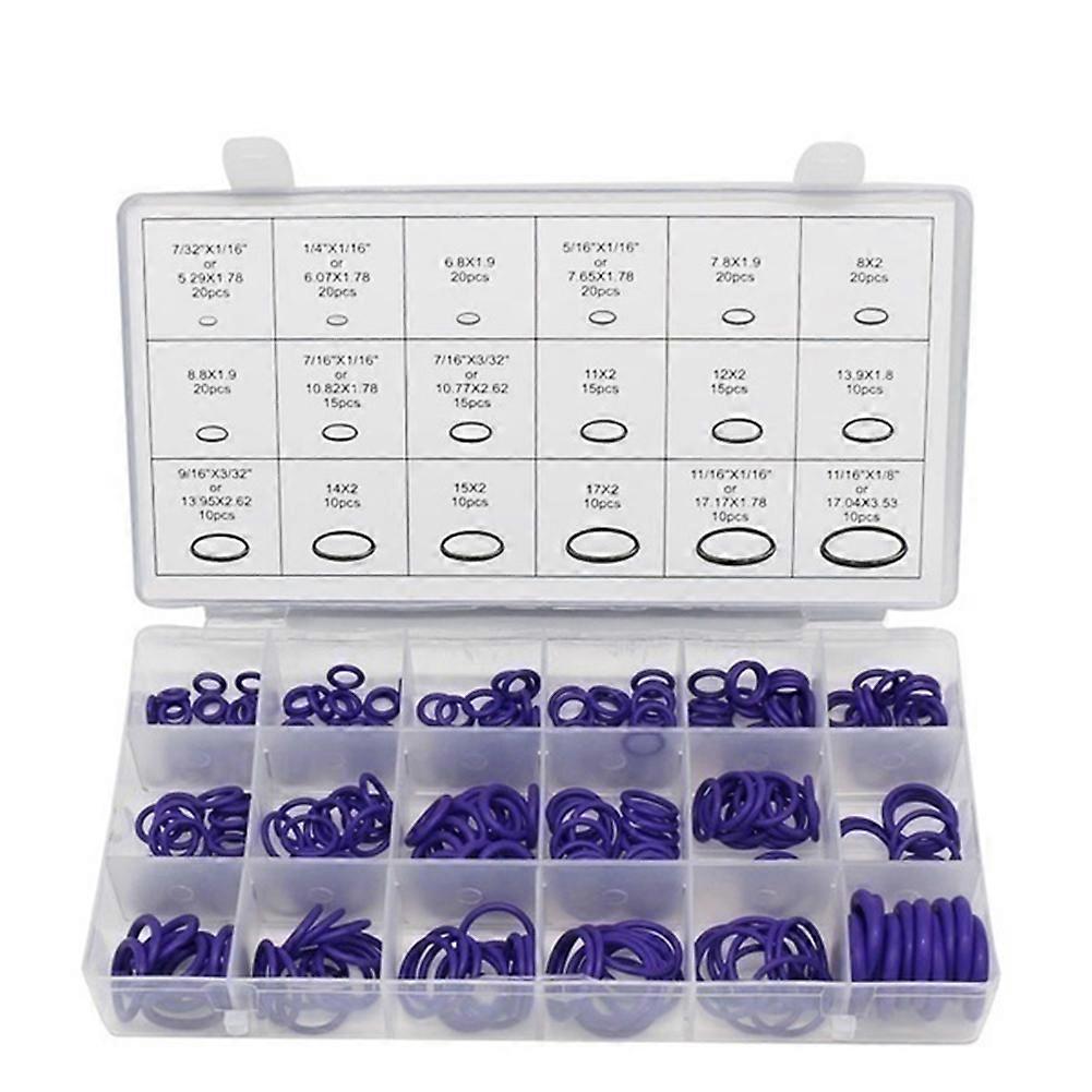 270Pcs/Set Assorted Car Auto Air Conditioning Repair NBR O-Ring Seal Gasket Kit
