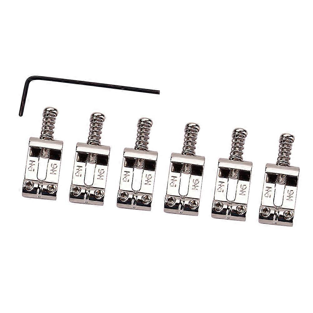 6 st Gitarr Roller Sadel Gitarr Bridge Roller Guitar Sadel Stall Gitarr Bridge Tremolo Sadel