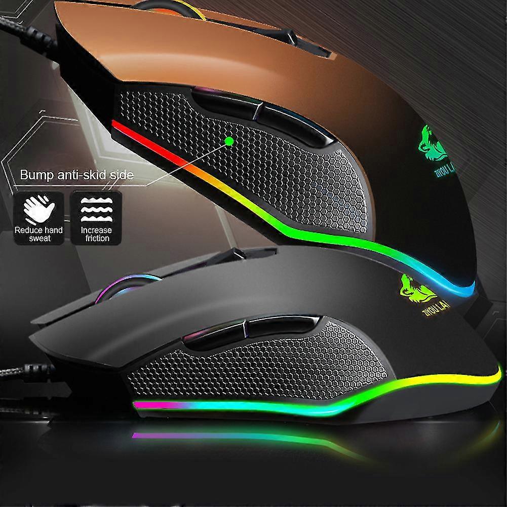 Usb Wired Quiet Gaming Mouse High Precision Accessories Pc Laptop Rgb