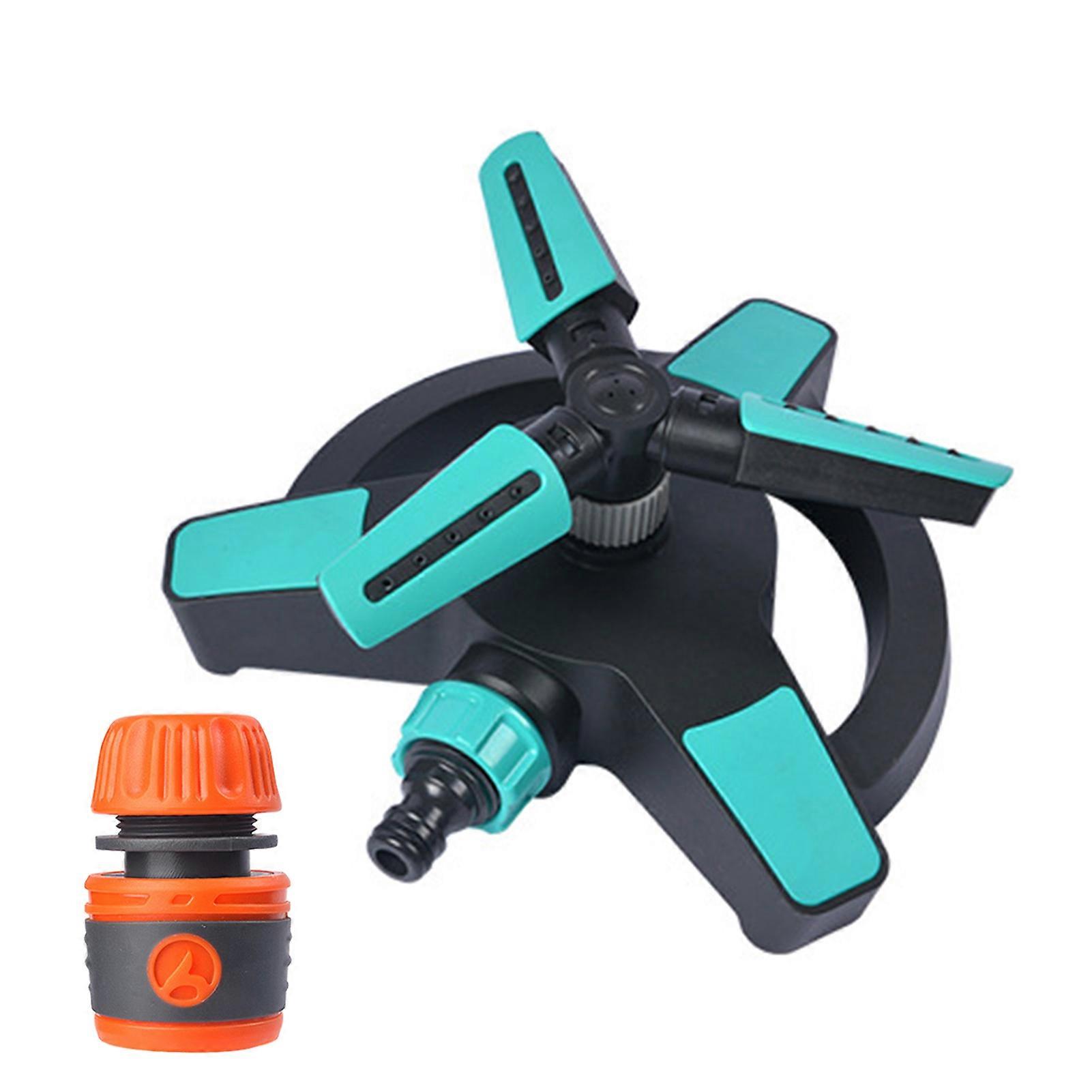 Automatic 360-Degree Rotating Lawn Sprinkler Adjustable Nozzle Design 3600 Square Feet Wider Coverage Garden Yard Sprinkler Jikaix
