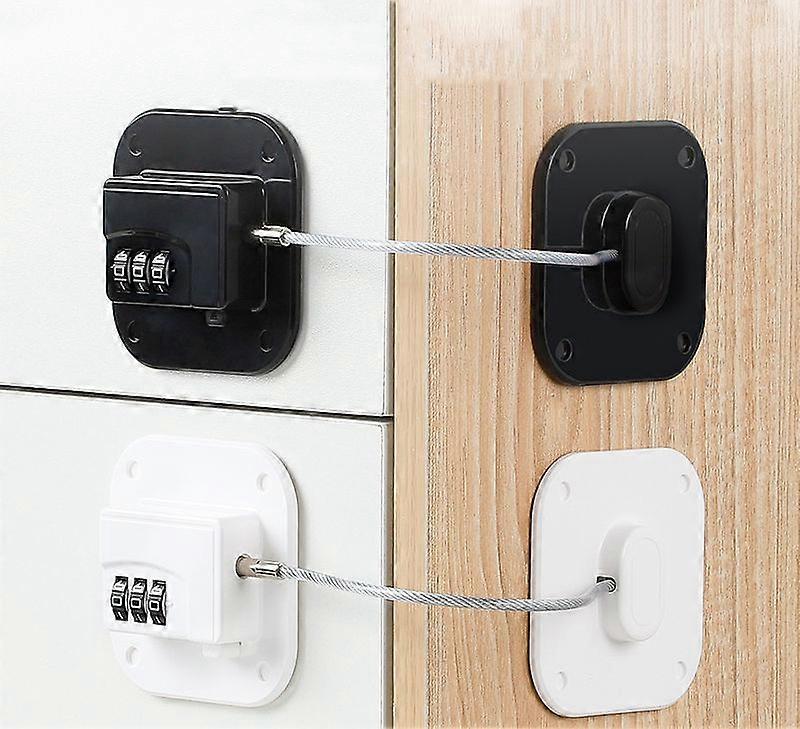 Boutique 2 Pack Refrigerator Lock - Heavy Duty Combination Fridge Lock