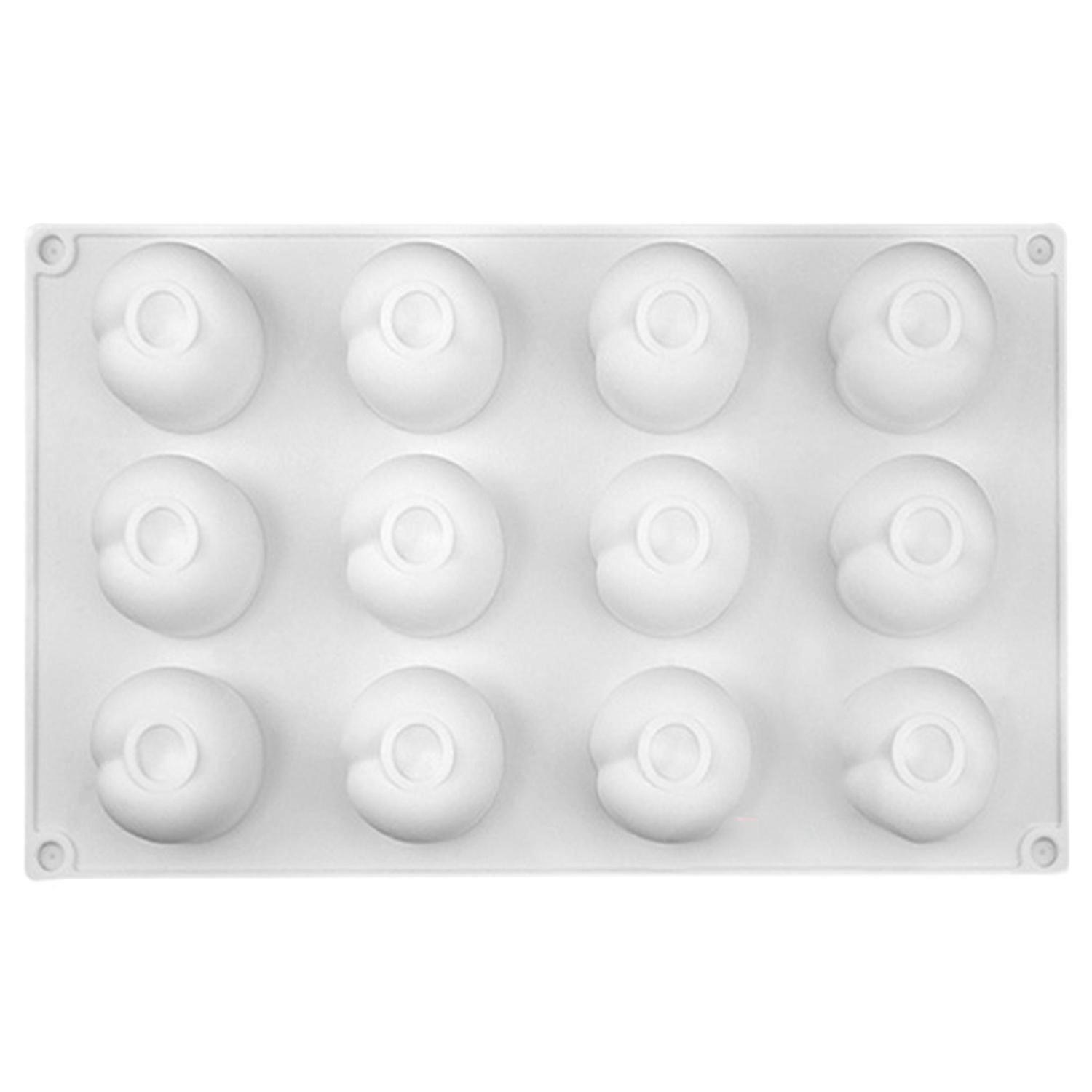 Silicone Cake Mold Multi-compartment Design Cherry Shape Mold Soft Non-stick Baking Dessert Mold for