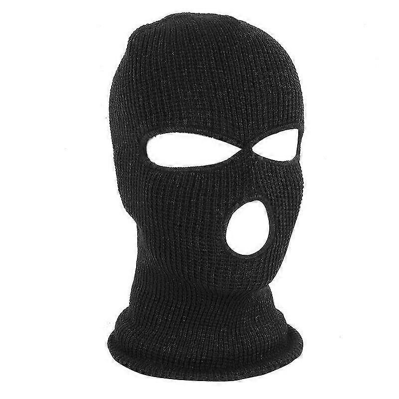mask winter hole balaclava beanie hood face warm black