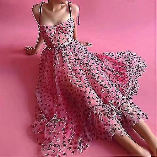 Heart Sequined Summer Dress