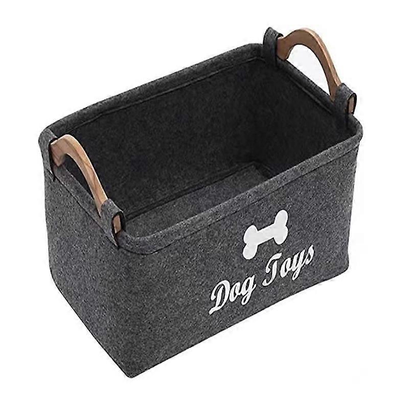 Toy Dog Basket Pet Storage Box Bin Organizer Toys Cat Accessory Container Bins Felt Baskets Containers Organizer
