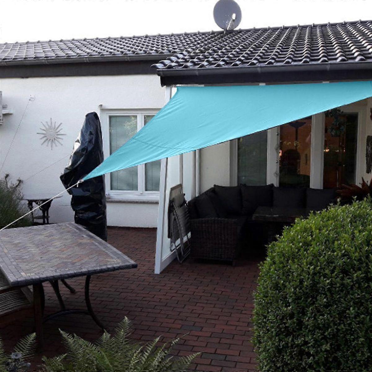 VOUNOT® Vela Ombreggiante Impermeabile Rettangolare 3x5m Con Kit Di Fissaggio, Protezione UV 95 Beige 87071150