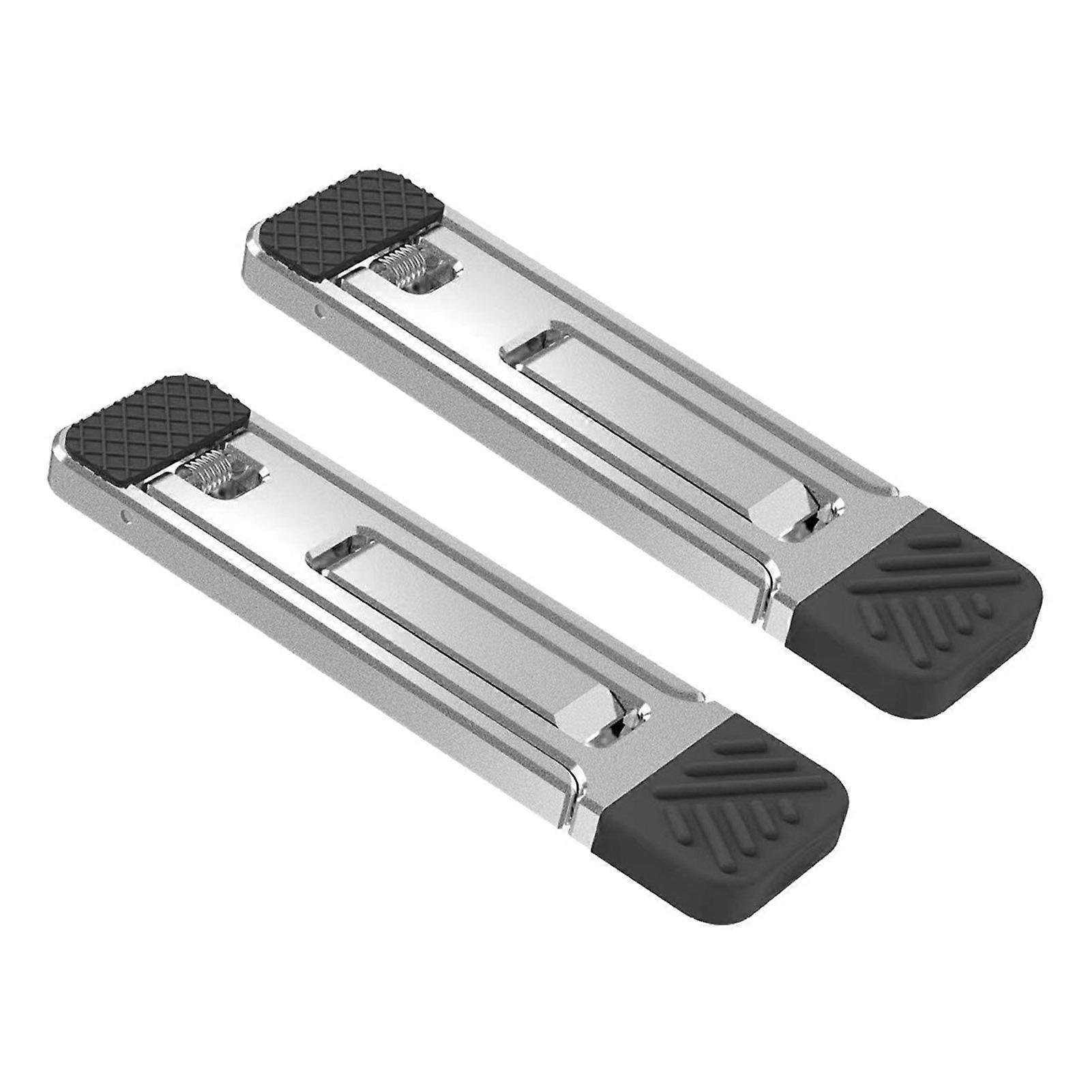 2Pcs Adjustable Laptop Stand High Stability Foldable Design Desk Ergonomic Aluminum Foldable Portable Computer Risers Holder
