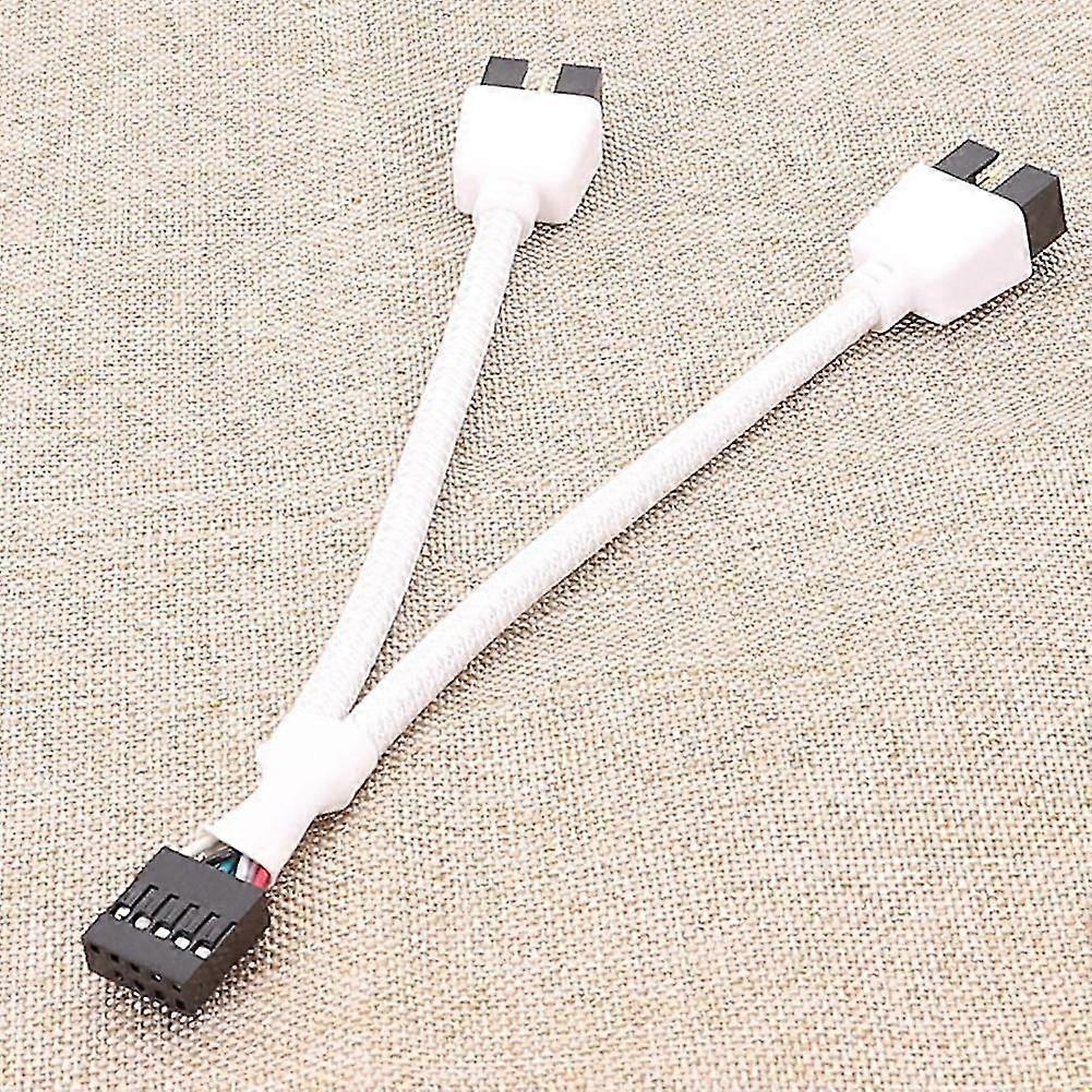 Placa-mãe 9pin conector USB para dual USB2.0 9pin Splitter Hub cabo de extensão